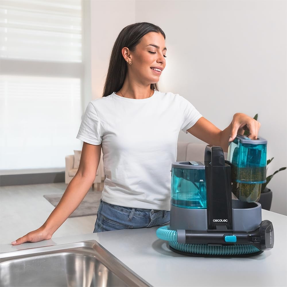Aspirator cu spalare Cecotec Conga 4000 Carpet&Spot Clean XL, 400W, putere aspirare 12kpa, rezervor apa/detergent, rezervor apa murdara, curatare covoare, tapiterie, saltele, pulverizare (08425)