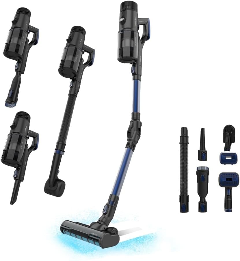 Aspirator vertical 4 in 1 Cecotec Conga Rockstar 6500 Century ErgoWet Animal, 630W, 37V Li-Ion, 30 kPa, Mop, Autonomie 100min, accesorii incluse (08434)
