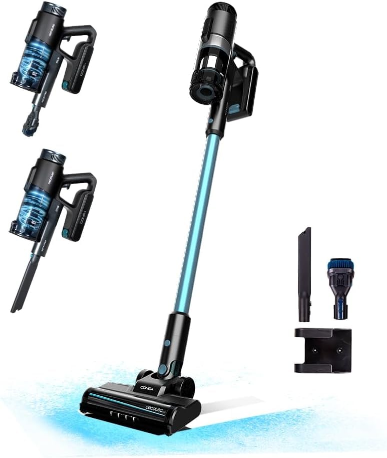 Aspirator vertical 3 in 1 Rockstar 1500 Ray Pure, Putere 215W, 25.2V Li-Ion, 12kPa, Autonomie 45min, Rezervor 500ml (8422)