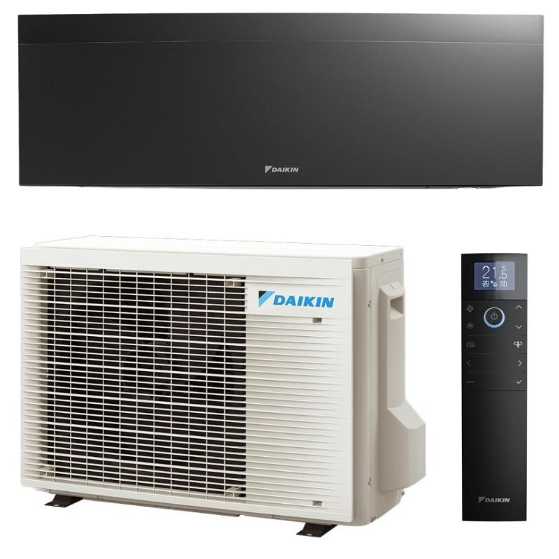 Aer conditionat Daikin Emura Bluevolution 18000 BTU, Negru, Inverter, control Wi-Fi, Clasa A+++/A+++. 3 ani garantie (FTXJ50AB9-RXJ50A9)