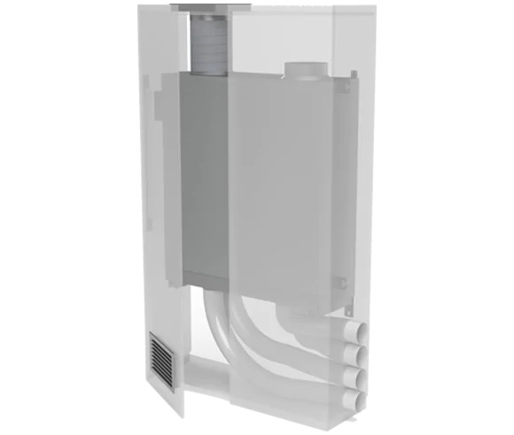 HELTY FLOW 1000 STEEL - MONTAJ TAVAN SAU PERETE ( 1000 mc/h) (Flow1000)