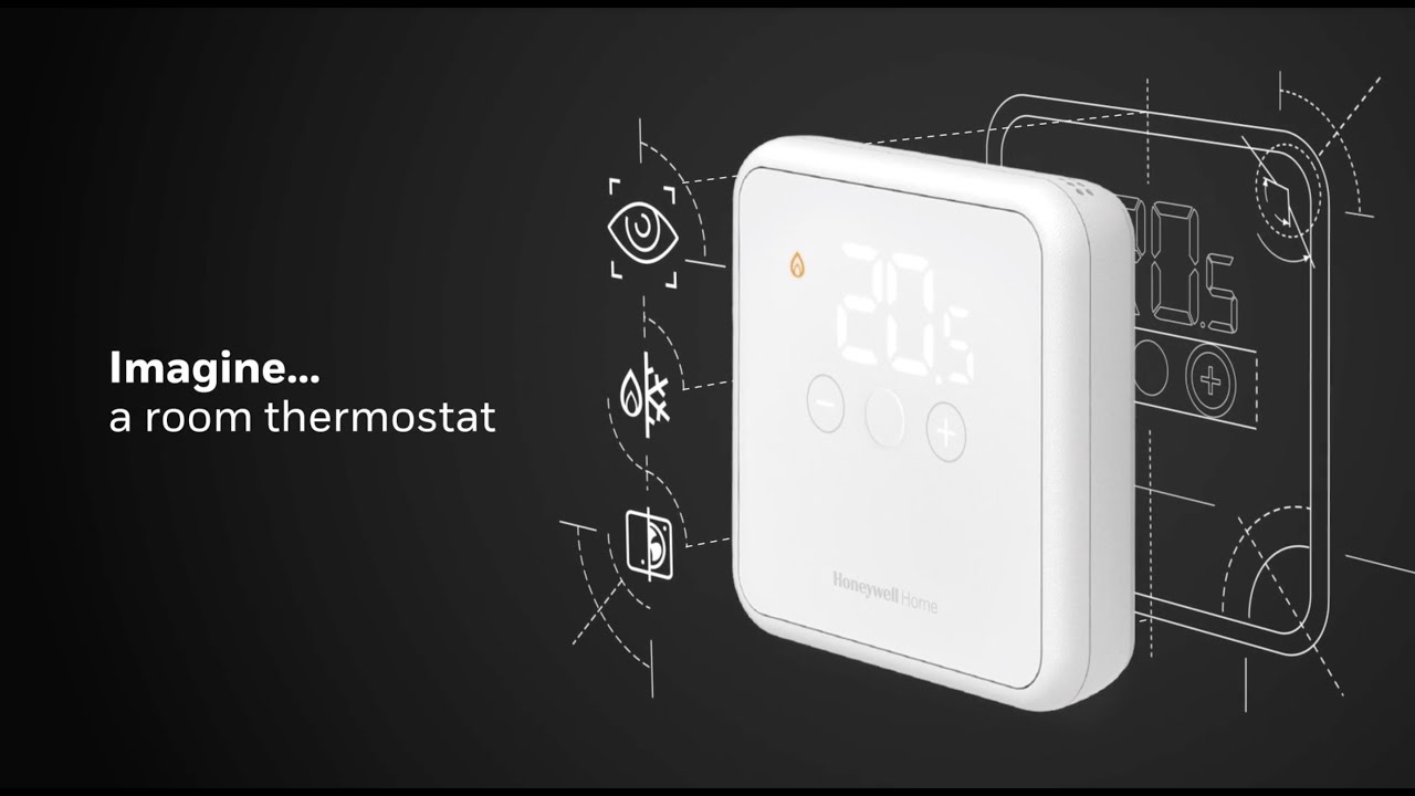 Termostat digital RF Honeywell DT4R Alb (DTS42WRFST20)