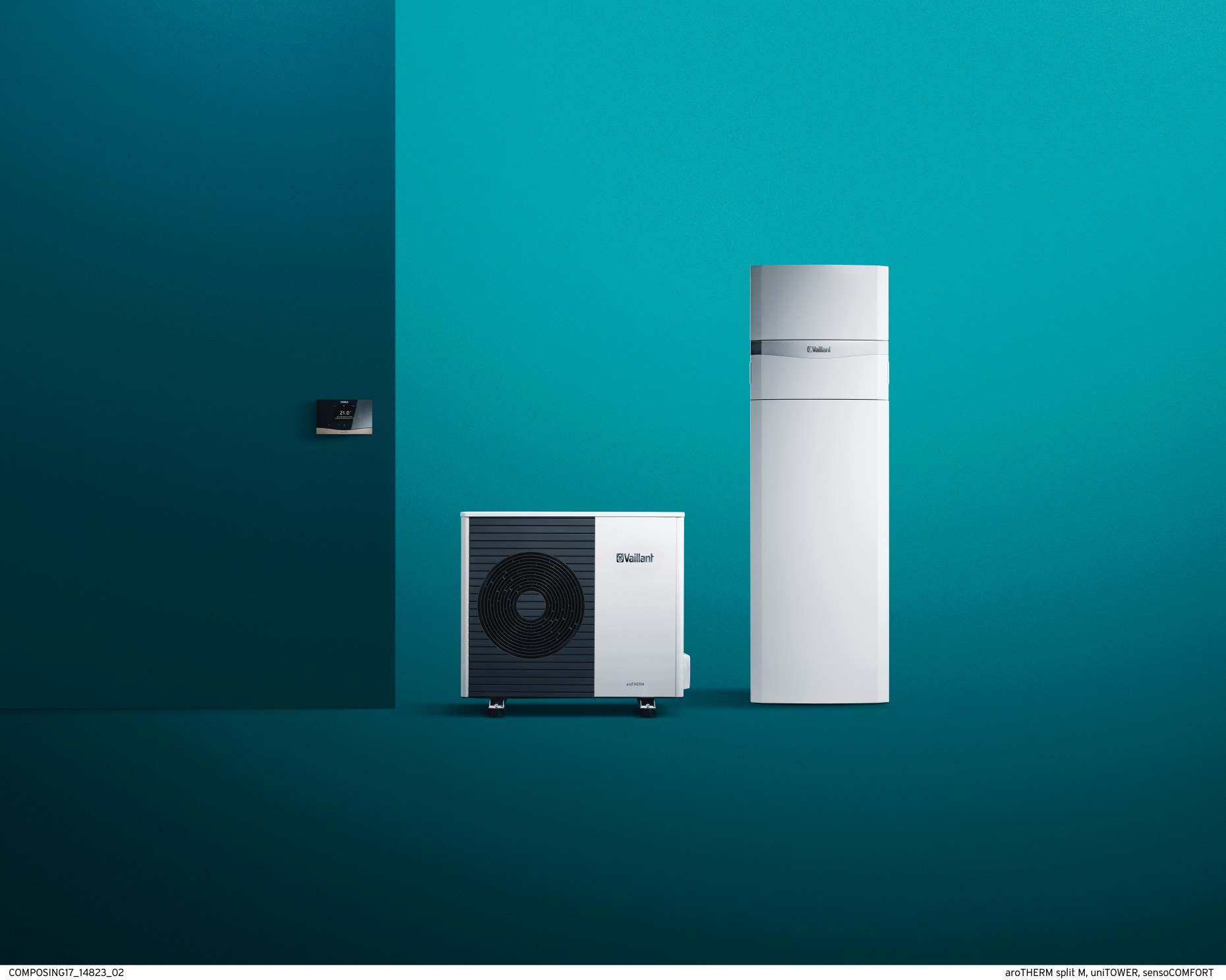 Vaillant uniTOWER VWL 128/5 IS pentru 10 kW si 12 kW Unitate interiora cu boiler 188 litri incorporat (0010022092)