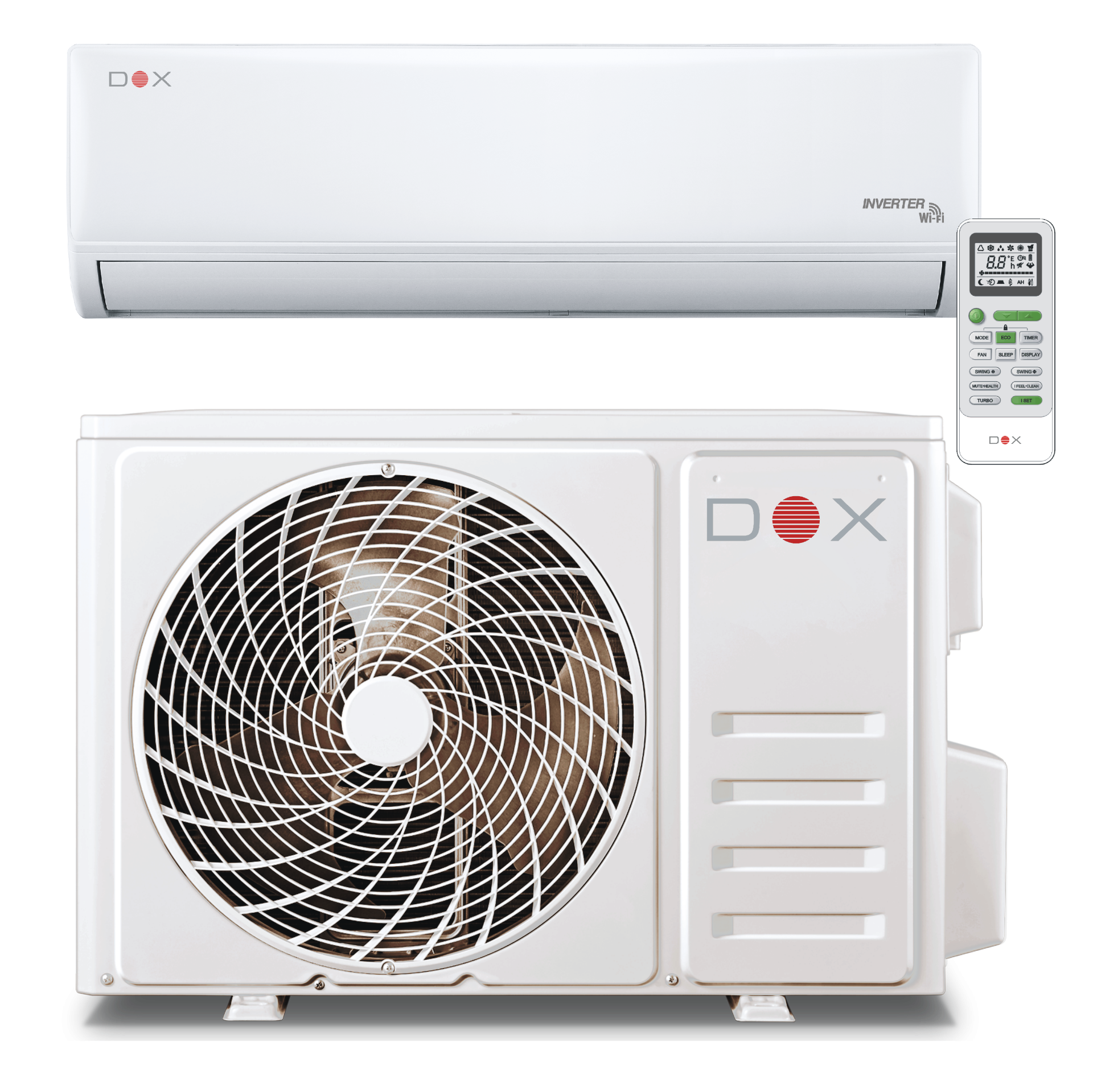 Aer conditionat Radox DOX Easy, 24000 BTU, alb, R32, WiFi, kit frigorific inclus (DOX-24HPA)