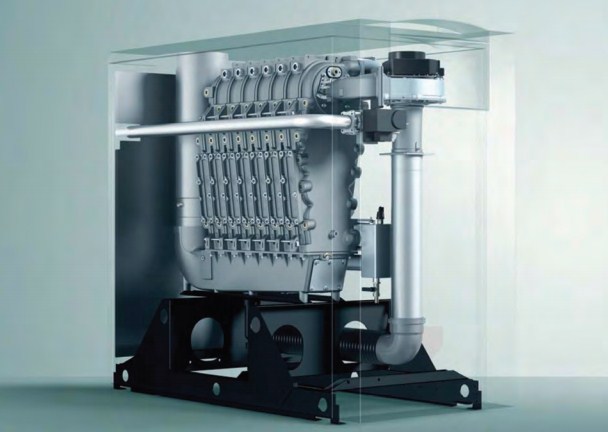 Cazan de pardoseala in condensare ecoCRAFT exclusiv VKK 1606/3-E-HL, 160 kW, Incalzire (0010016462)