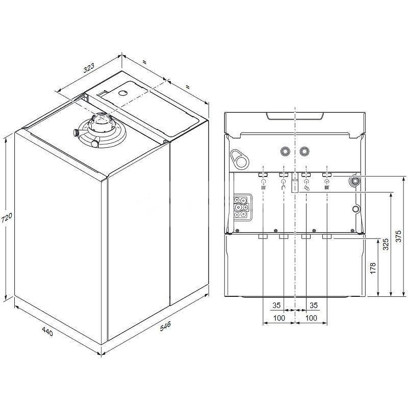 Vaillant ecoTEC plus VUI 32 CS/1-5 - 27 kW cu boiler incorporat 20 litri (L0010043970)