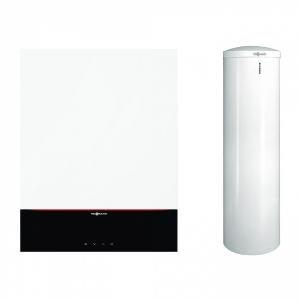 Viessmann Vitodens 200-W 32 kW, cu afisaj 7" si boiler Vitocell 300 litri (Z030683)