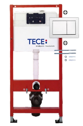 Modul WC TECEbase cu rezervor Base, incl. clapeta TECEbase alba si sist. fixare, H 1120 mm (9400400)