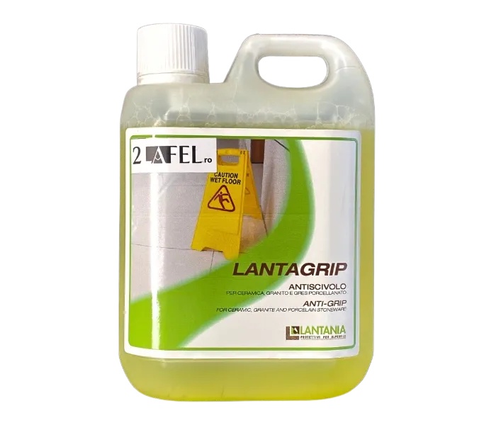 Solutie antialunecare pentru gresie, granit, piatra naturala – profesionala - Lantagrip 1 litru