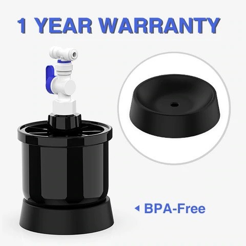 Bazin mini osmoza inversa direct flow PureTECH TANK-MINI, volum util 500 ml, presiune 1.5-3 bar, plastic BPA Free, conexiune 1/4 inch
