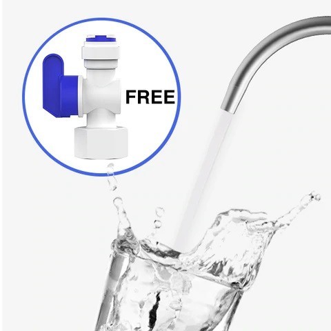 Bazin mini osmoza inversa direct flow PureTECH TANK-MINI, volum util 500 ml, presiune 1.5-3 bar, plastic BPA Free, conexiune 1/4 inch