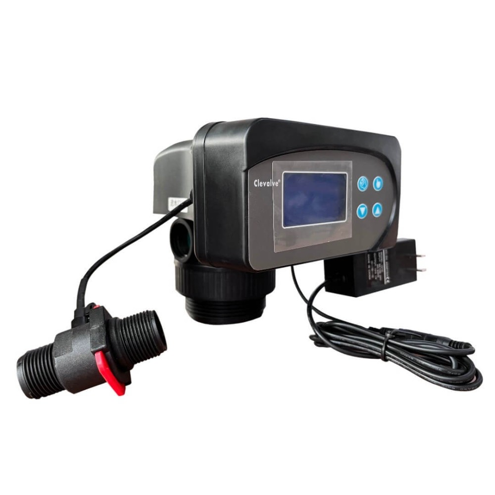Valva de comanda filtrare PureTECH Clevalve KLGL4-2LCD, regenerare pe baza de timp, ecran LCD
