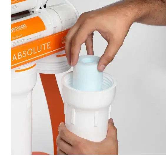 Sistem osmoza inversa cu pompa booster Ecosoft Absolute PRO, 6 stadii de filtrare, 75 GPD, remineralizare, cadru metalic, bazin de stocare inclus
