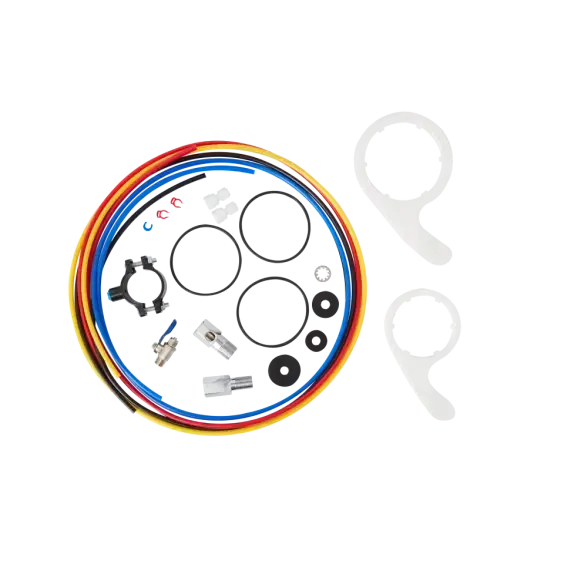 Sistem osmoza inversa cu pompa booster Ecosoft Absolute PRO, 6 stadii de filtrare, 75 GPD, remineralizare, cadru metalic, bazin de stocare inclus