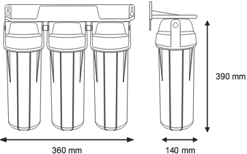 Sistem de ultrafiltrare cu alcalinizare Aquafilter FILTRO UF4 ALCALIN, 5 stadii de filtrare, membrana ultracapilara 0.02 microni, remineralizare pentru cresterea pH-ului, montaj sub chiuveta