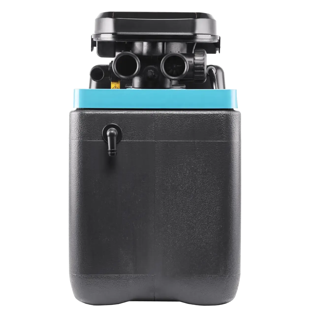 Dedurizator apa cabinet FILTRO Blue 100, valva Clack DV 1 inch, 10 litri rasina Dowex, debit 1.2 m3/h, regenerare volumetrica sau temporizata, inaltime 47 cm