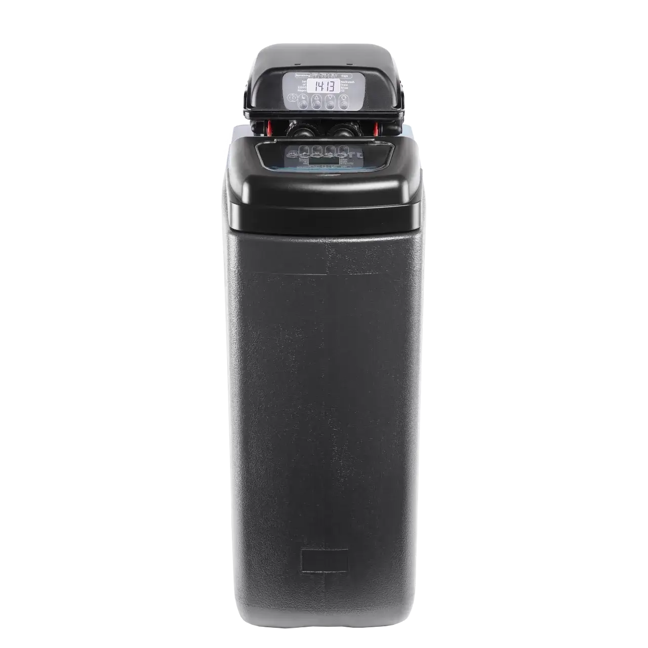 Dedurizator apa cabinet FILTRO Blue 200, valva Clack DV 1 inch cu regenerare timp/volum, 20 litri rasina Dowex, debit 1.8 m3/h, capacitate 4 m3, inaltime 74 cm