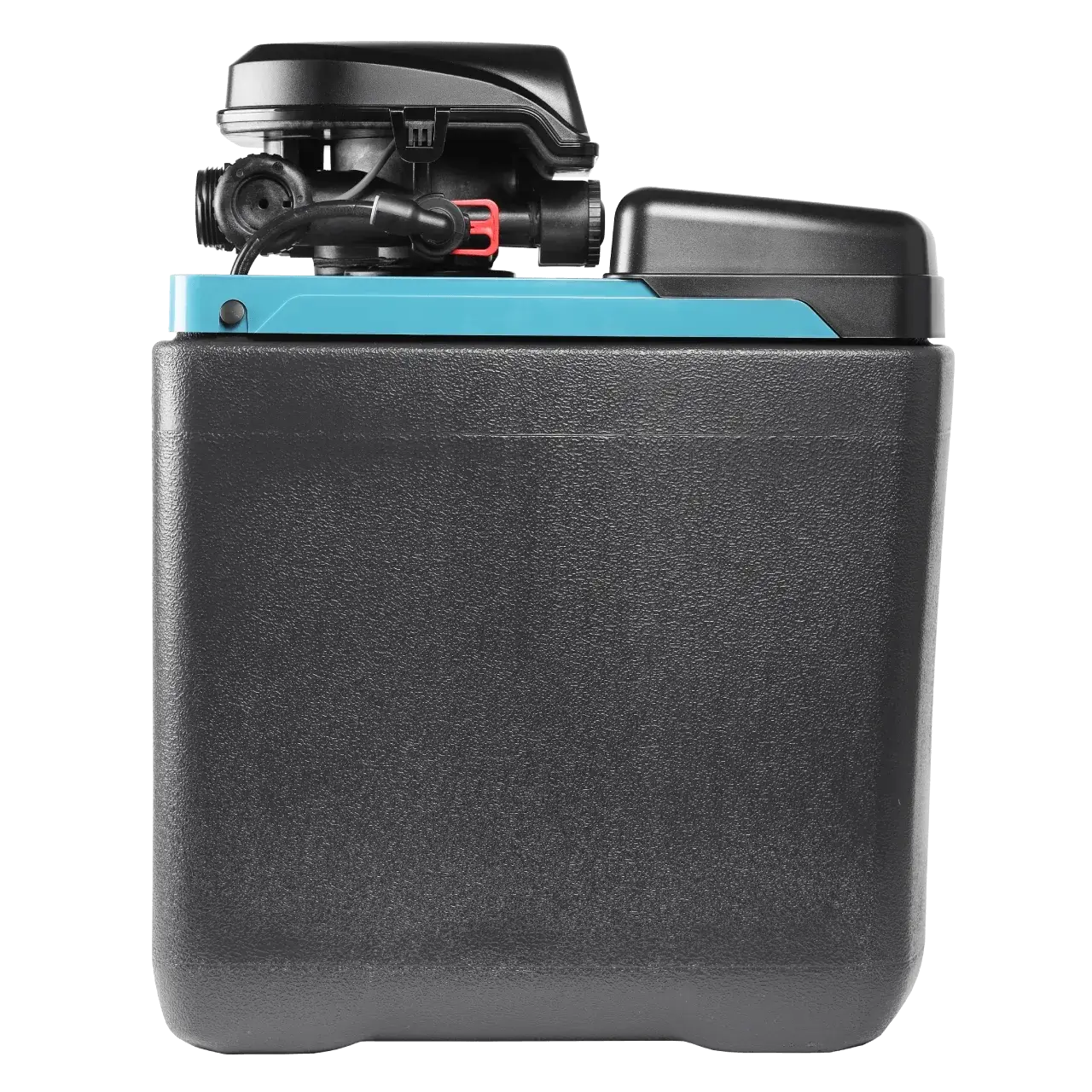 Dedurizator apa cabinet FILTRO Blue 150, valva Clack DV 1 inch cu regenerare timp/volum, 15 litri rasina, debit 1.5 m3/h, inaltime 54 cm, capacitate dedurizare 2.4 m3