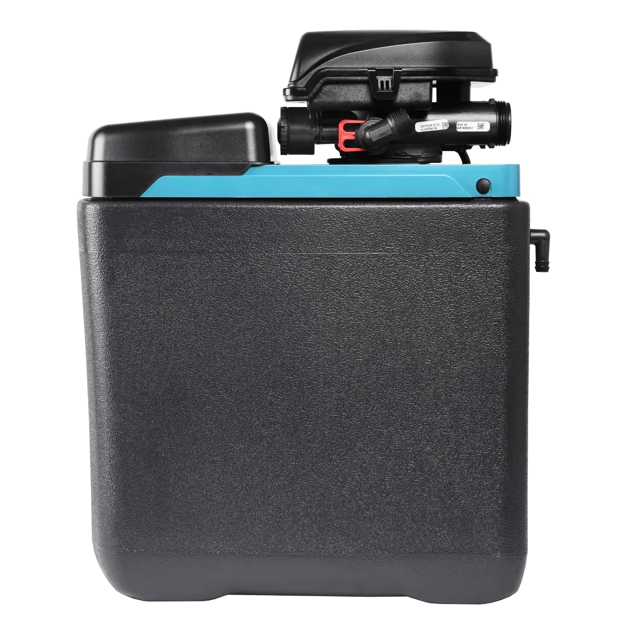 Dedurizator apa cabinet FILTRO Blue 150, valva Clack DV 1 inch cu regenerare timp/volum, 15 litri rasina, debit 1.5 m3/h, inaltime 54 cm, capacitate dedurizare 2.4 m3