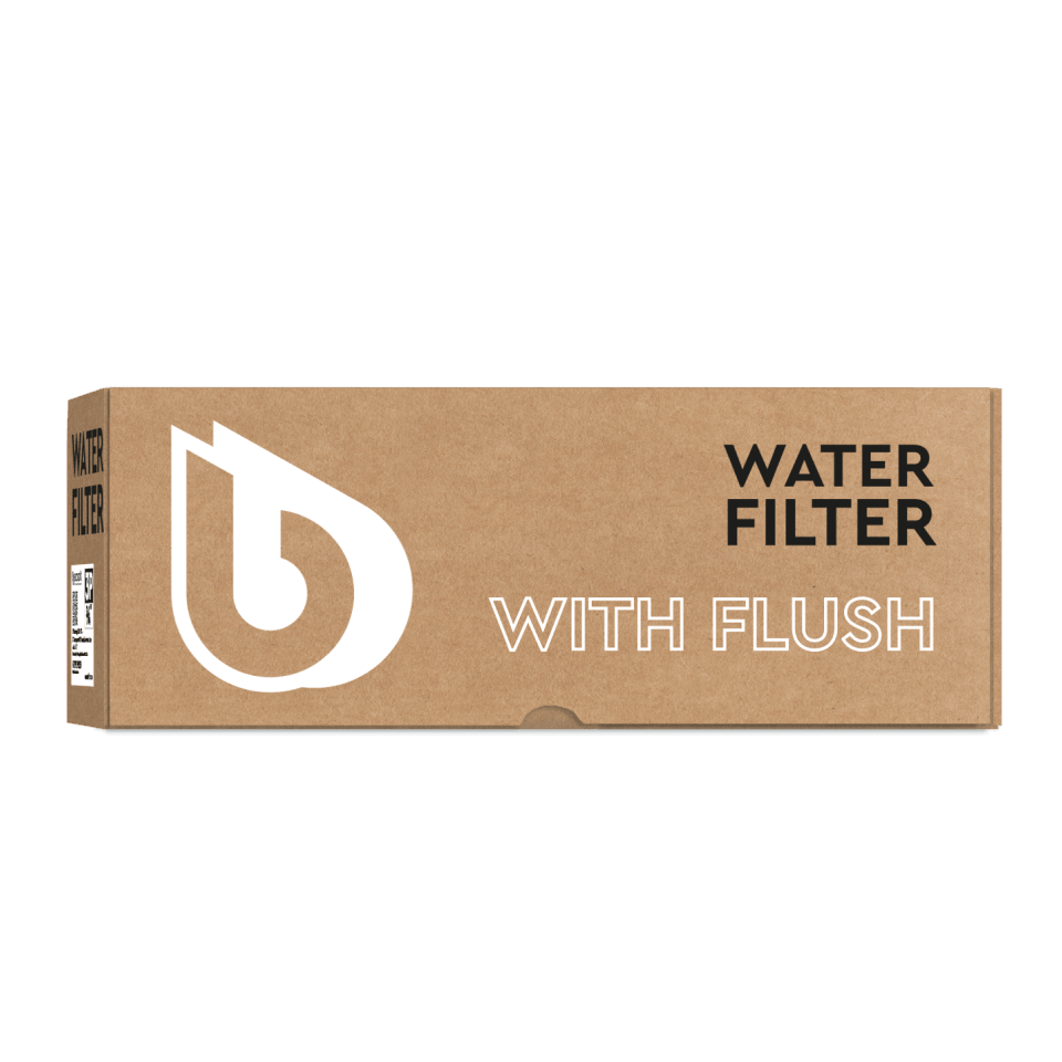 Carcasa filtru cu purjare Ecosoft 3P Mono 10 inch, conexiune 3/4, valva de scurgere 1/2, ansamblu in trei piese pentru aplicatii rezidentiale si comerciale