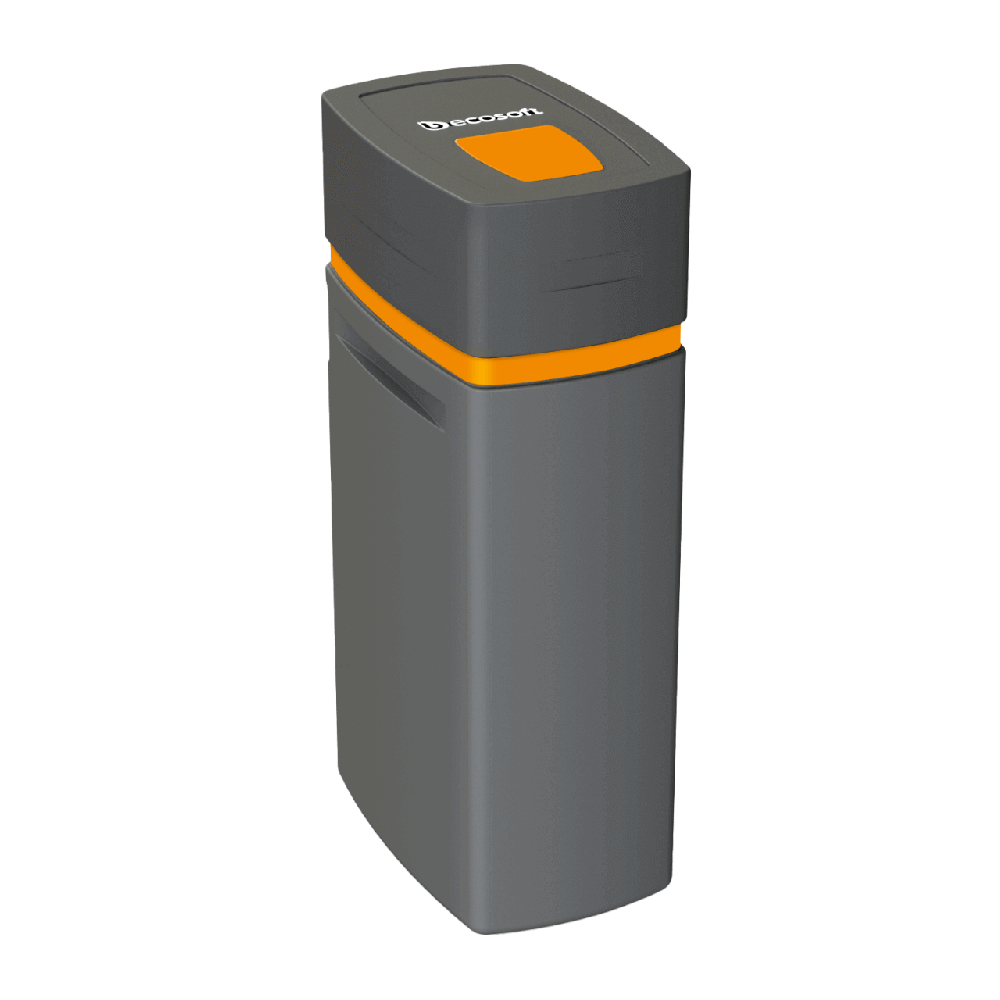 Statie automata dedurizare Ecosoft Anthracite Gold 370, 37 litri rasina Ecomix A, debit nominal 2.2 m3/h, cabinet gri-portocaliu