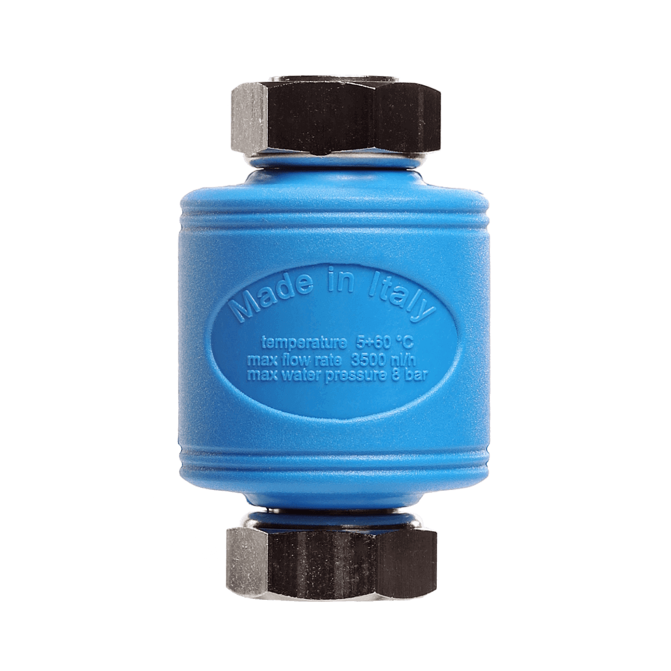 Filtru magnetic anticalcar ECOMAG Standard, conexiune 1/2 inch FF, microfiltrare 5 microni, plastic BPA Free pentru instalatii termice