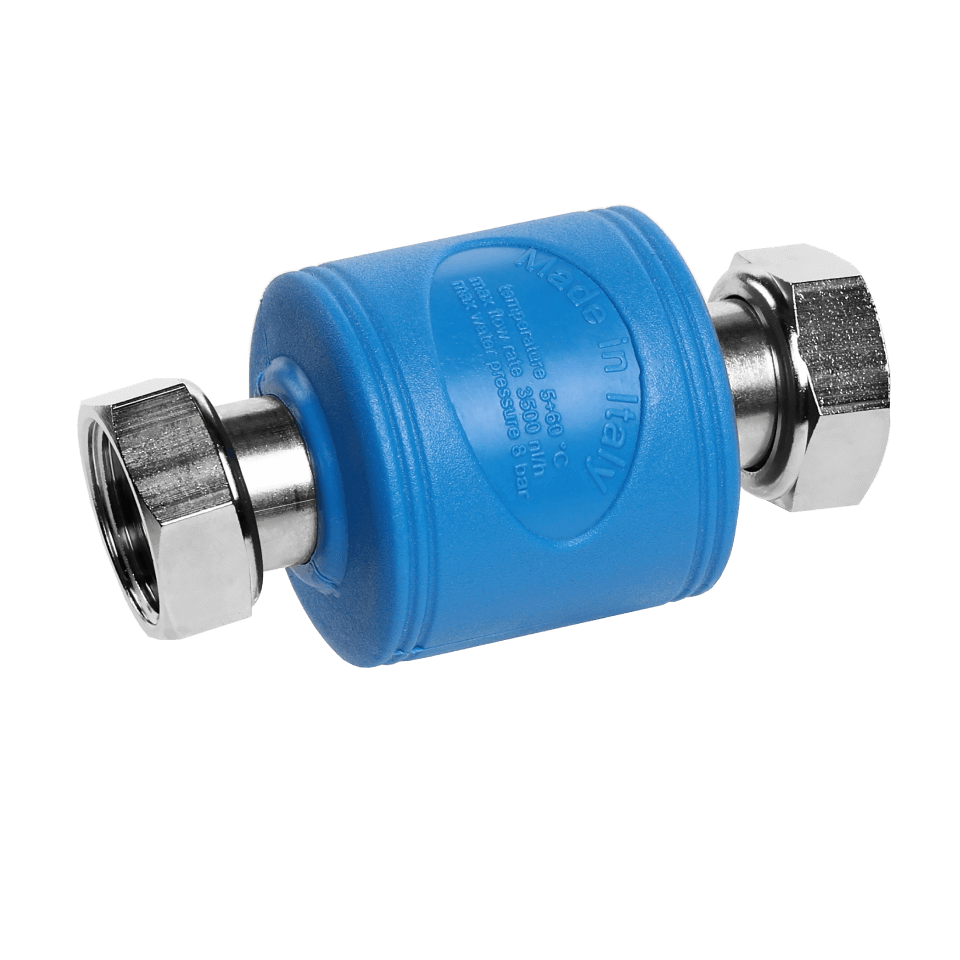 Filtru magnetic anticalcar ECOMAG Standard, conexiune 1/2 inch FF, microfiltrare 5 microni, plastic BPA Free pentru instalatii termice