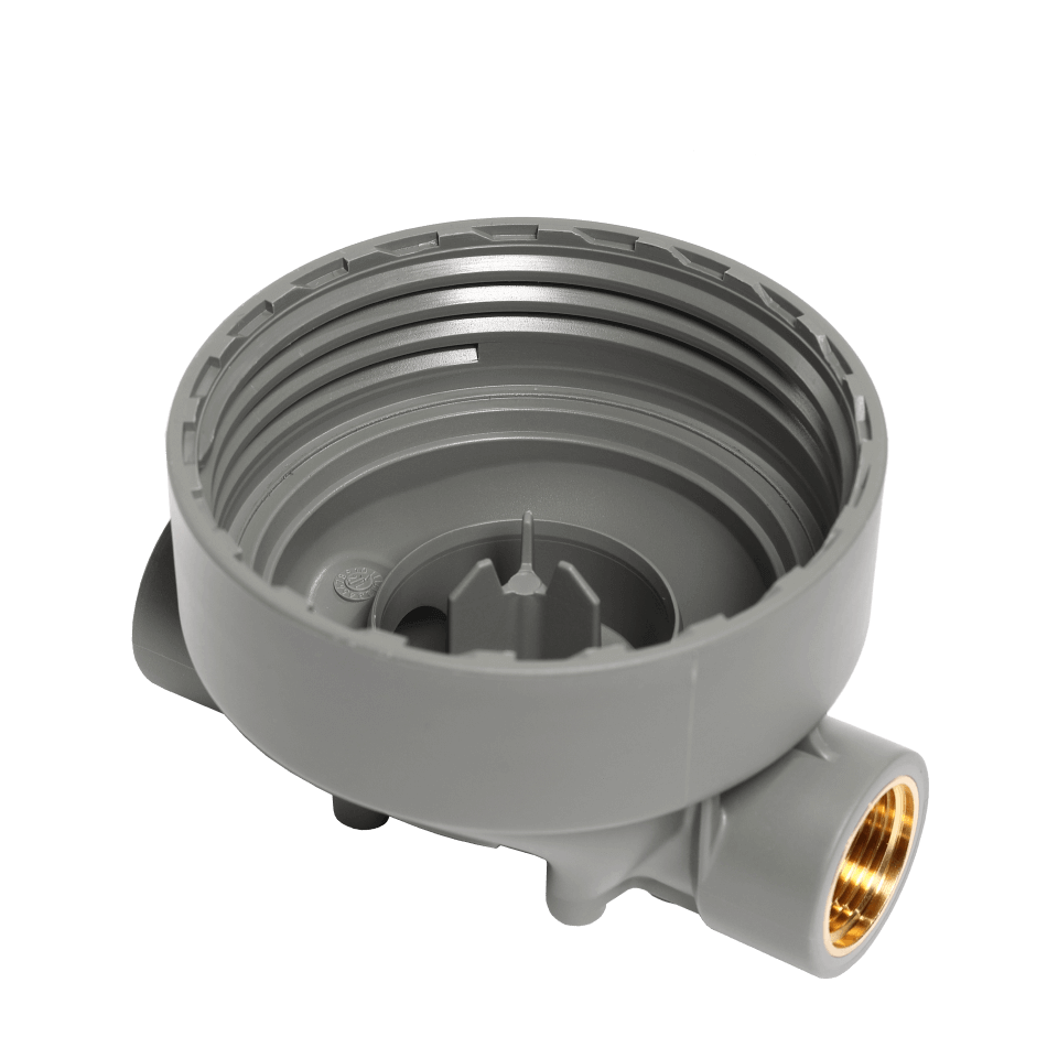Carcasă filtru apă Ecosoft ECO 2P 9¾, bol PET transparent, racord ¾, inel de centrare pentru cartuș