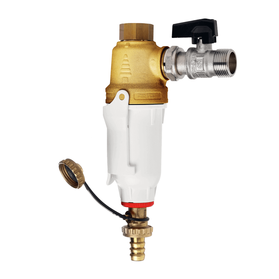 Filtru magnetic cu sita metalica DIMA BRASS, insertie alama, microfiltrare 5 microni, conectare 3/4 inch, pentru instalatii termice