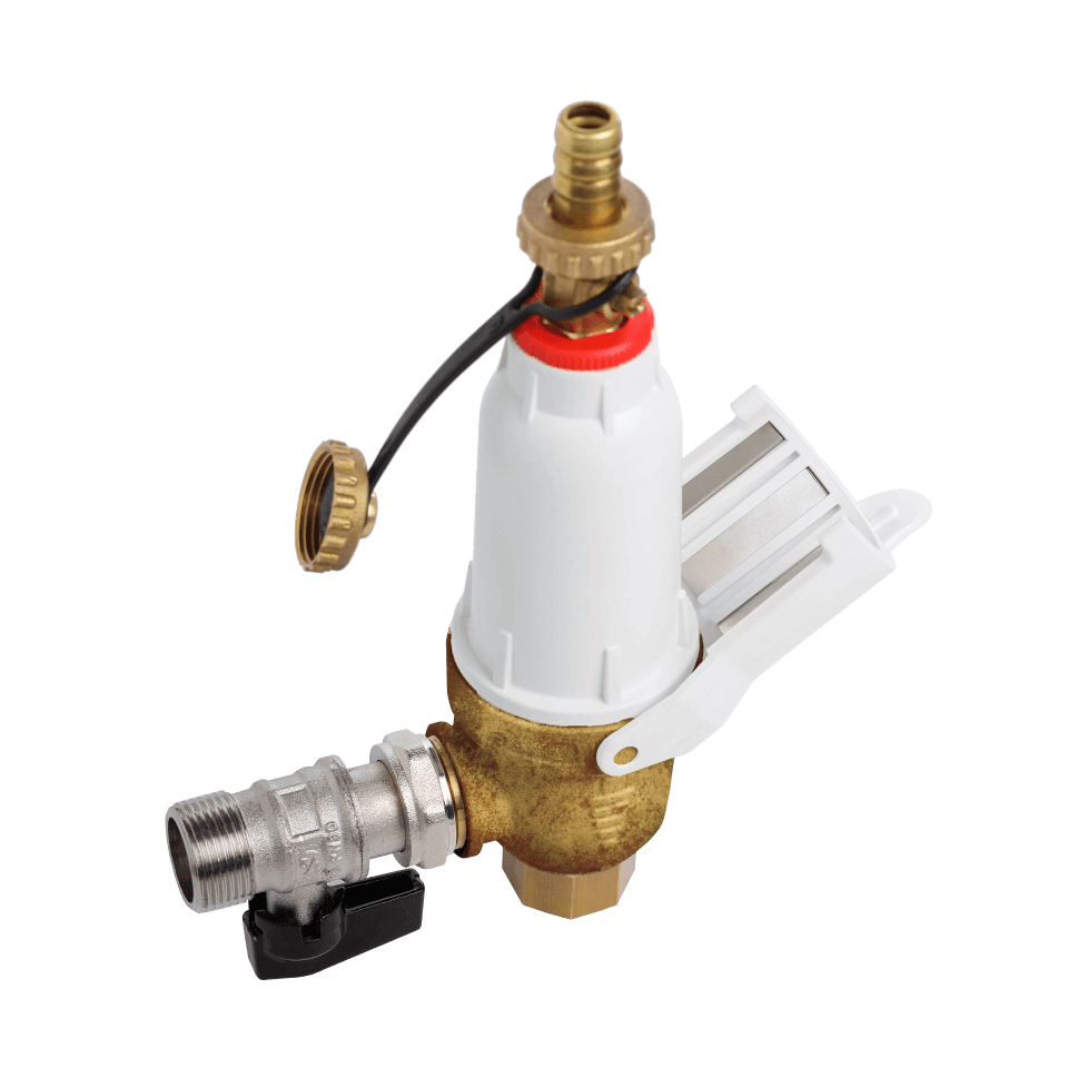 Filtru magnetic cu sita metalica DIMA BRASS, insertie alama, microfiltrare 5 microni, conectare 3/4 inch, pentru instalatii termice
