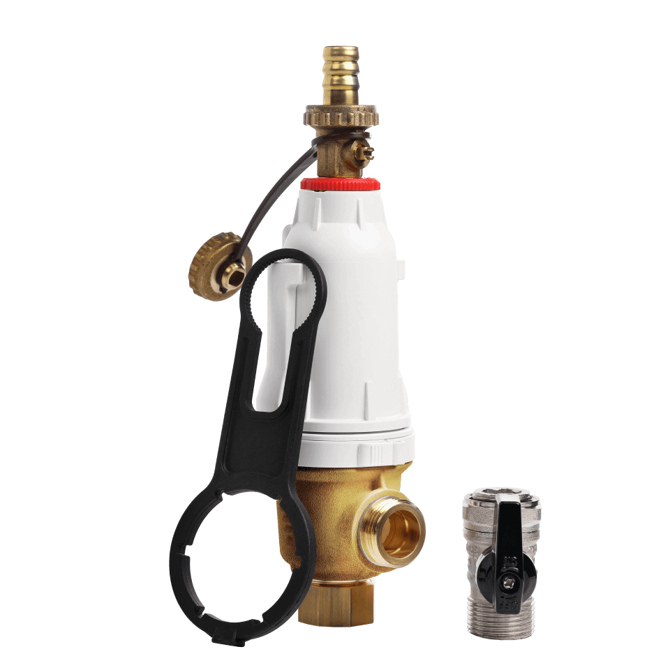 Filtru magnetic cu sita metalica DIMA BRASS, insertie alama, microfiltrare 5 microni, conectare 3/4 inch, pentru instalatii termice