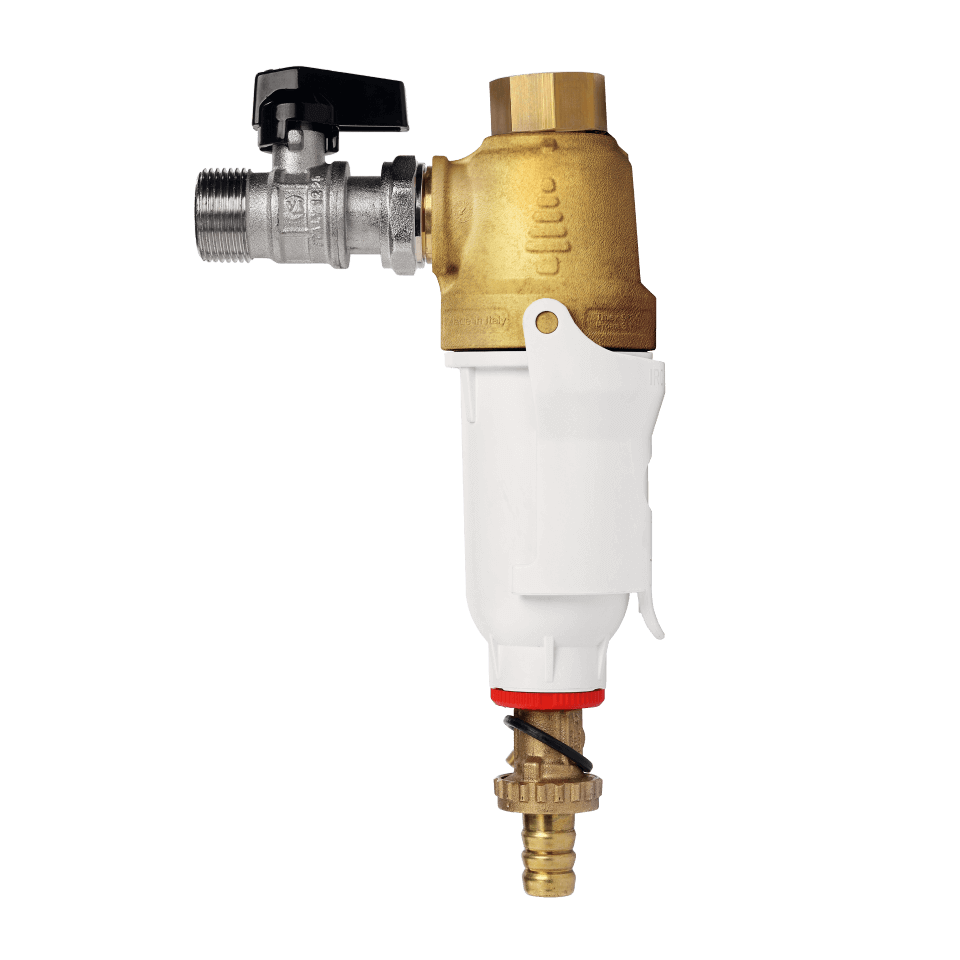 Filtru magnetic cu sita metalica DIMA BRASS, insertie alama, microfiltrare 5 microni, conectare 3/4 inch, pentru instalatii termice