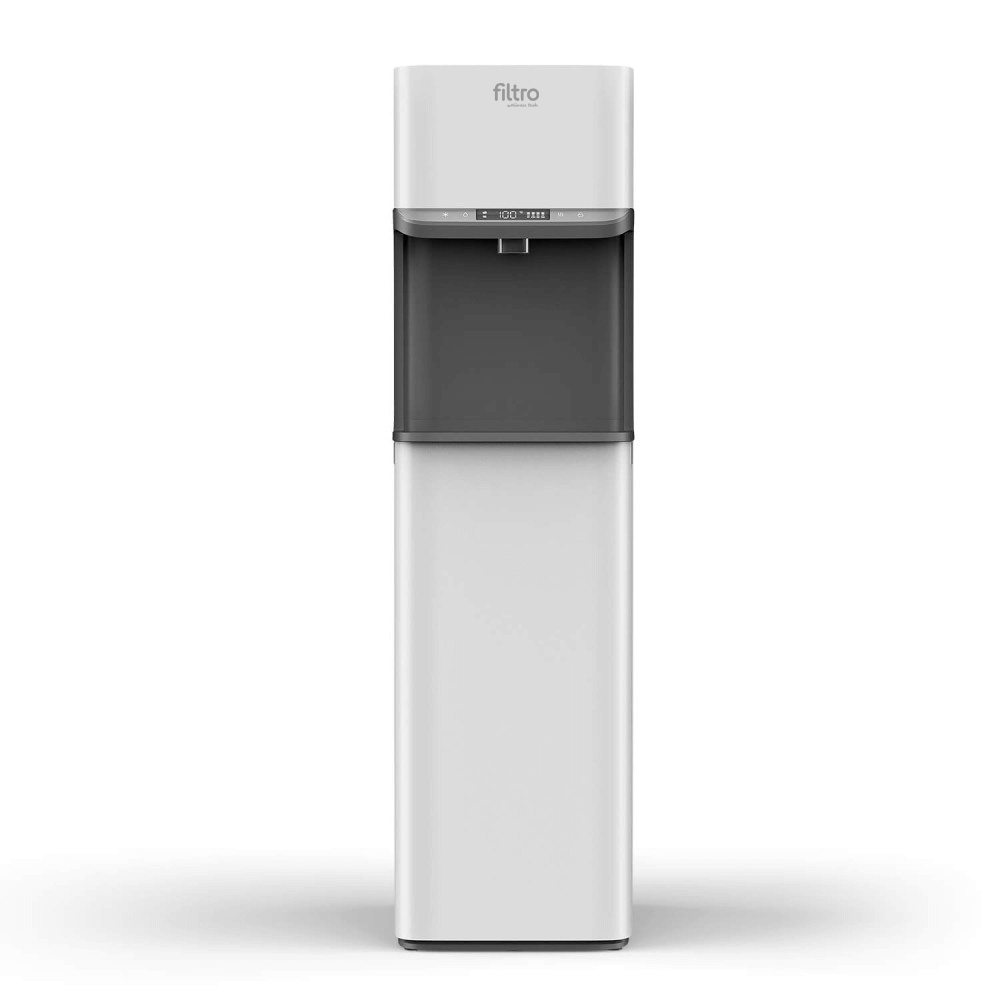 Purificator dozator de apa FILTRO Glaciar Pure, osmoza inversa 150 GPD in 5 stadii, sterilizare UVC-LED in bazin, racire cu compresor si incalzire, alimentare de la retea sau bidon