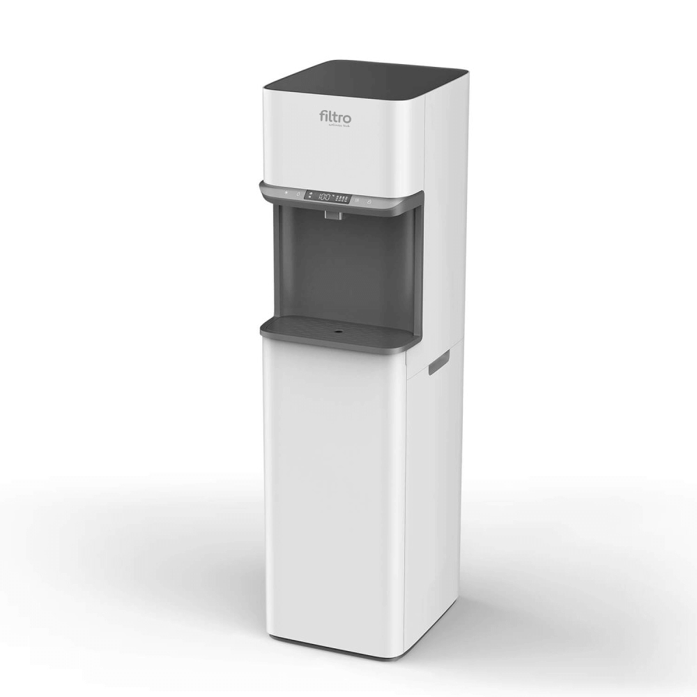 Purificator dozator de apa FILTRO Glaciar Pure, osmoza inversa 150 GPD in 5 stadii, sterilizare UVC-LED in bazin, racire cu compresor si incalzire, alimentare de la retea sau bidon