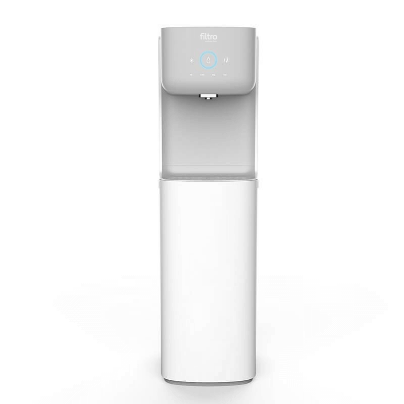 Purificator apă cu dozator FILTRO Glaciar Soda, osmoză inversă 6 stadii, sterilizare UVC-LED în bazin, funcție carbonatare CO2, apă caldă/rece/carbogazoasă, montare pe podea