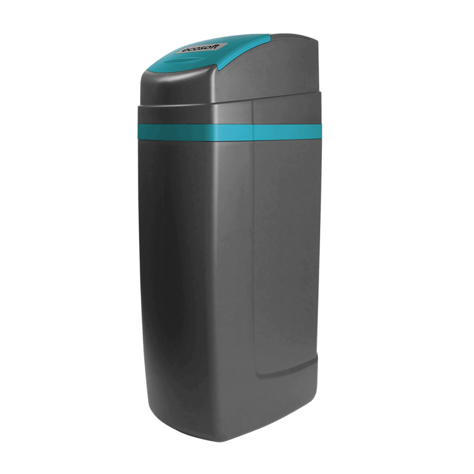 Statie de dedurizare tip cabinet Ecosoft Titanium Azure 370, 37 litri rasina Dowex HCRS/S, valva Clack WS1 CE, debit nominal 2.6 m3/ora, tanc 12x35 inch