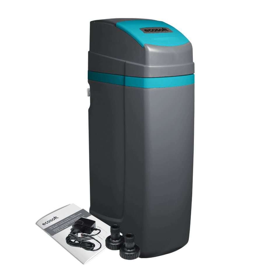 Statie de dedurizare tip cabinet Ecosoft Titanium Azure 370, 37 litri rasina Dowex HCRS/S, valva Clack WS1 CE, debit nominal 2.6 m3/ora, tanc 12x35 inch