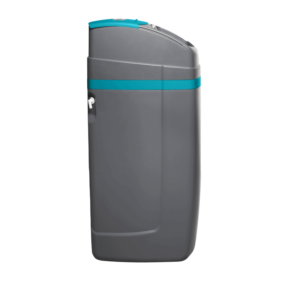 Statie de dedurizare tip cabinet Ecosoft Titanium Azure 370, 37 litri rasina Dowex HCRS/S, valva Clack WS1 CE, debit nominal 2.6 m3/ora, tanc 12x35 inch