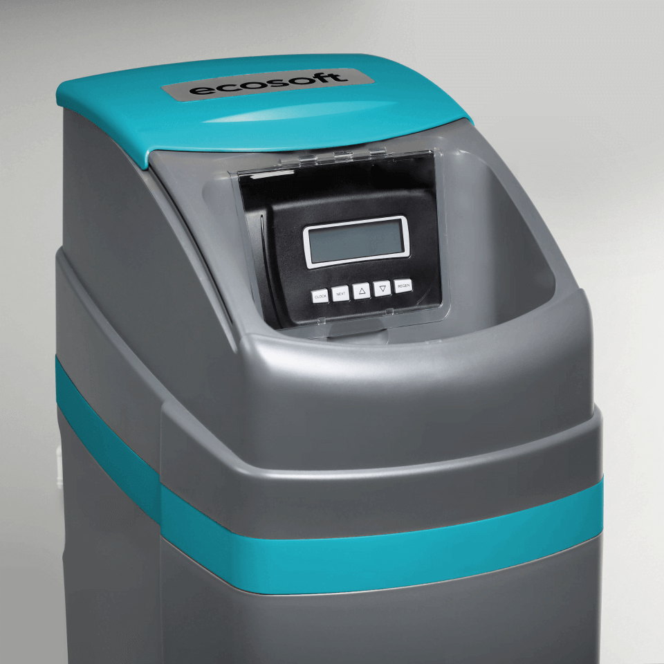 Statie dedurizare tip cabinet Ecosoft Titanium Azure 250, 25 litri rasina Dowex HCRS/S, valva Clack WS1 CE, debit nominal 1.8 m3/ora, tanc 10x35 inch