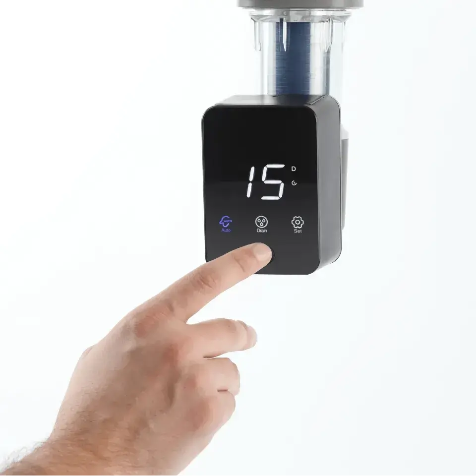 Filtru sedimente cu spalare automata Ecosoft TXHES3, conexiune 1 tol, regulator de presiune integrat, grad de filtrare 40 microni