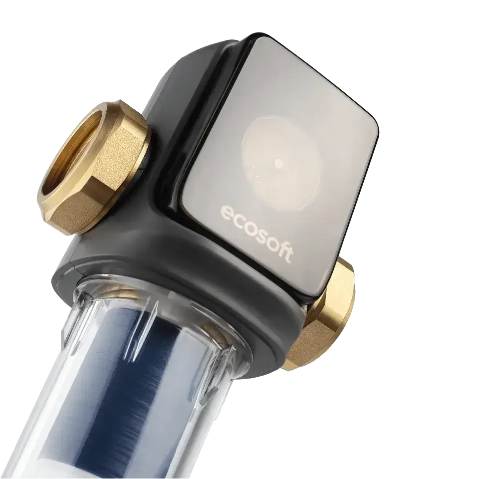 Filtru sedimente cu spalare manuala Ecosoft TXHES2, conexiune 1 tol, grad filtrare 40 microni, indeparta nisip, murdarie si rugina
