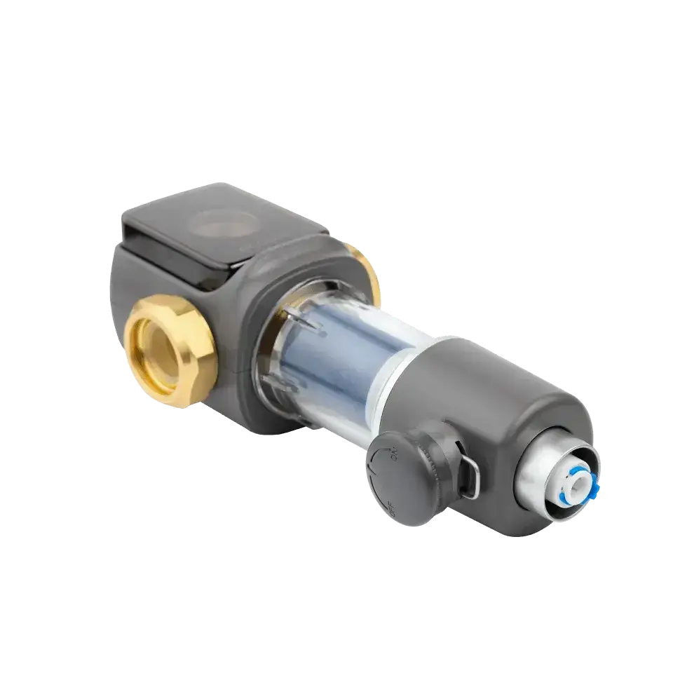 Filtru sedimente cu spalare manuala Ecosoft TXHES2, conexiune 1 tol, grad filtrare 40 microni, indeparta nisip, murdarie si rugina