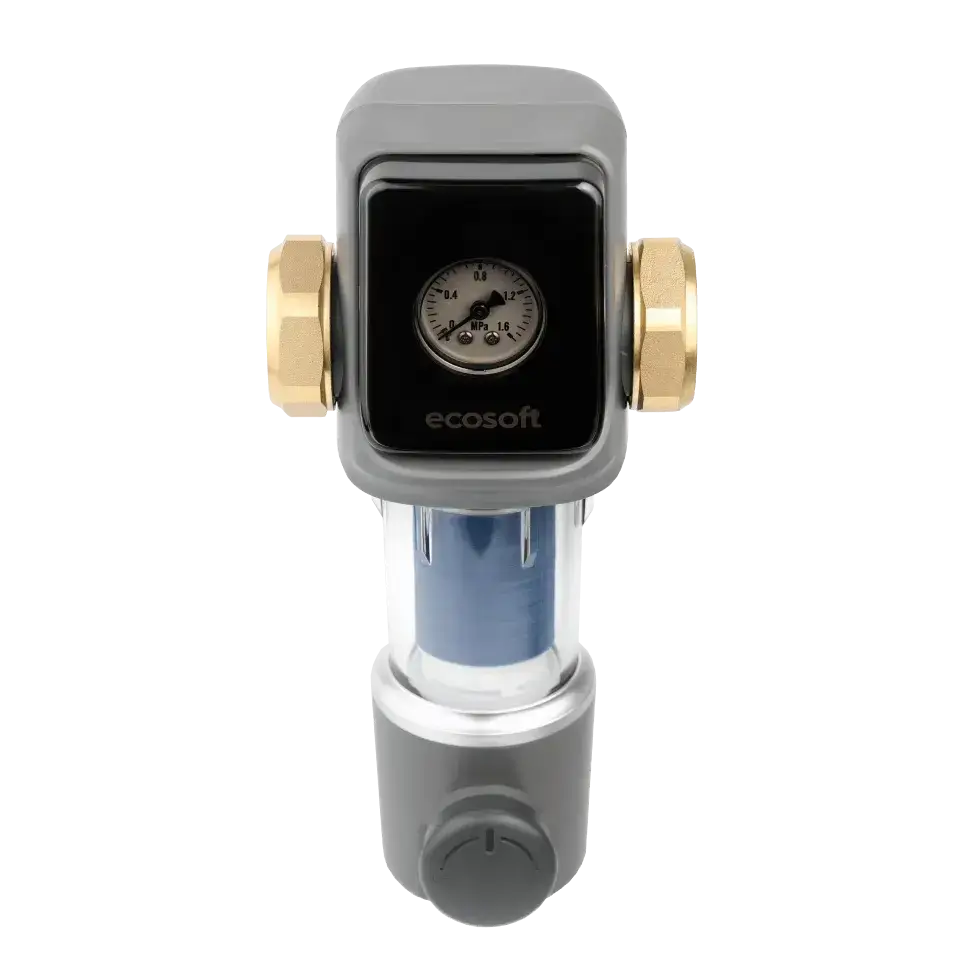 Filtru sedimente cu spalare manuala Ecosoft TXHES2, conexiune 1 tol, grad filtrare 40 microni, indeparta nisip, murdarie si rugina