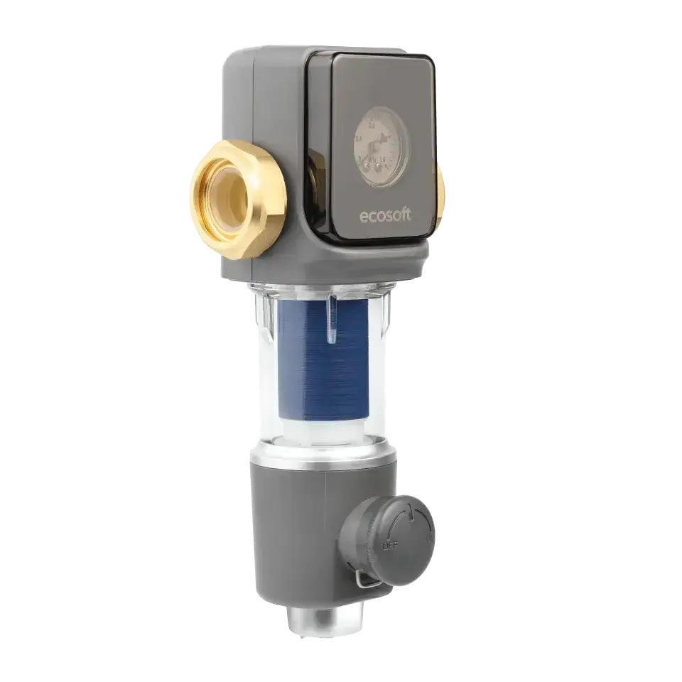Filtru sedimente cu spalare manuala Ecosoft TXHES2, conexiune 1 tol, grad filtrare 40 microni, indeparta nisip, murdarie si rugina