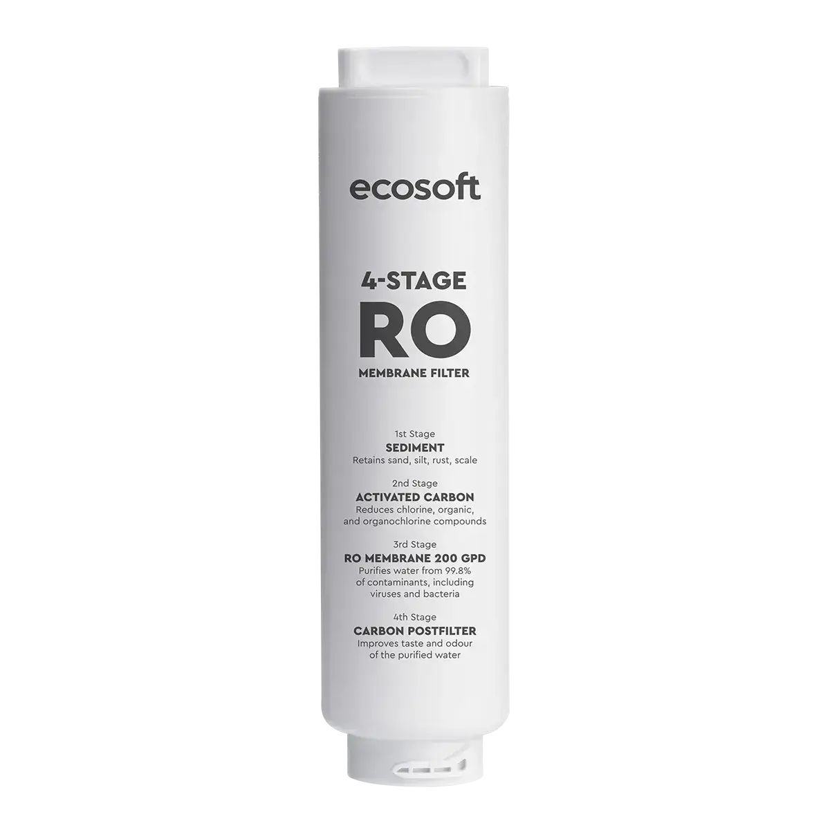 Cartus de schimb Ecosoft Spark 4 in 1, osmoza inversa, filtrare pana la 99,8% impuritati, interval de inlocuire 12 luni