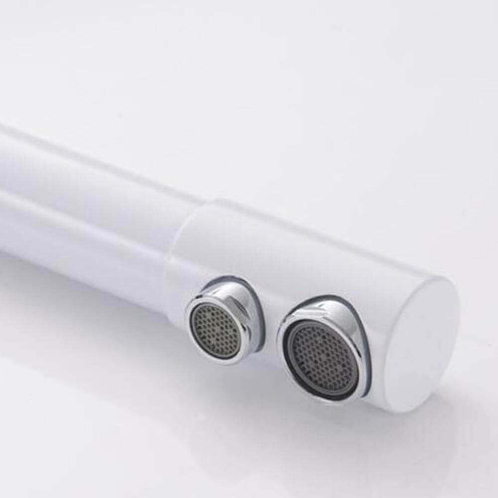 Baterie de bucatarie cu 3 cai Premier Tall White, finisaj alb, flux separat pentru apa filtrata si apa menajera rece si calda