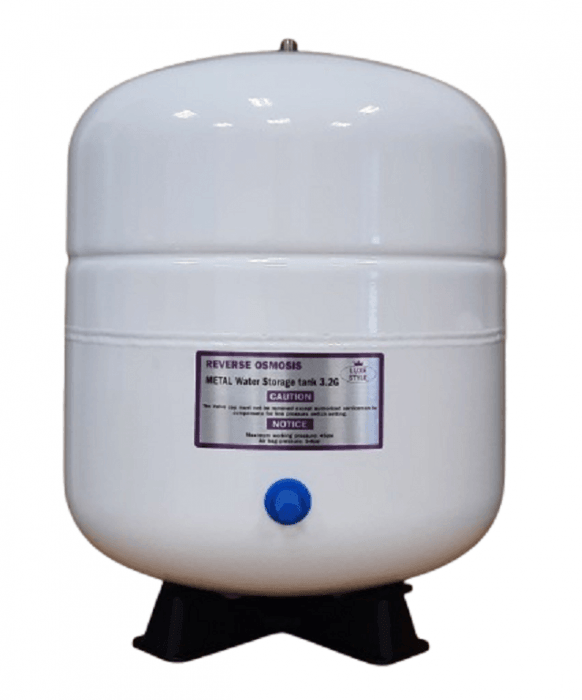 Bazin metalic de stocare Ecosoft TANK-METAL-32G, capacitate totala 13.4 litri, volum util 6.8 litri, compatibil cu sisteme de osmoza inversa