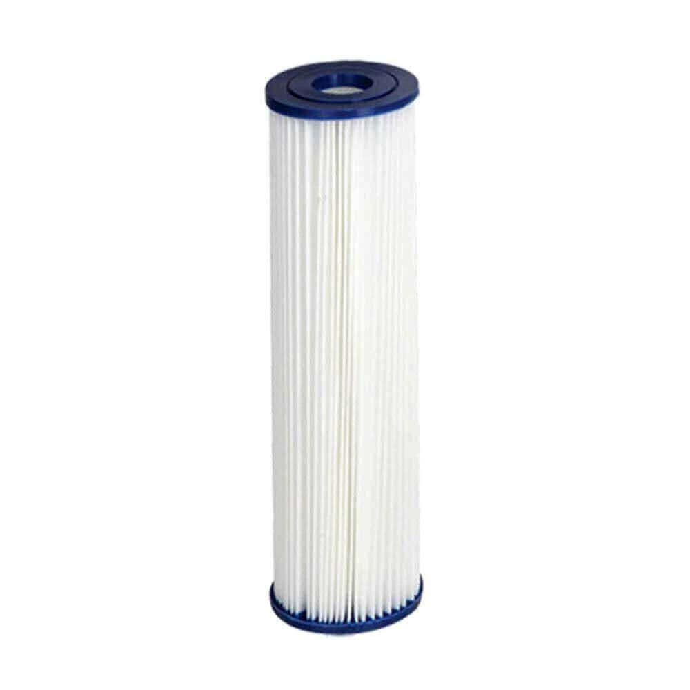 Cartus filtrant lavabil din poliester Aquafilter FCCEL20, retinere sedimente 20 microni, format standard 10 x 2.5 inch