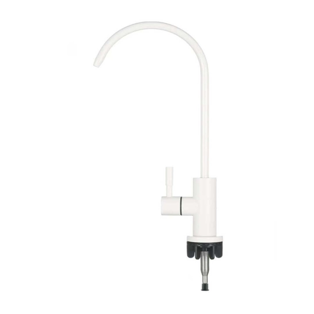 Baterie monocomanda FILTRO Modern White, corp alama finisaj alb, cartus ceramic, cioc rotativ 360 grade si conectare rapida 1/4 inch