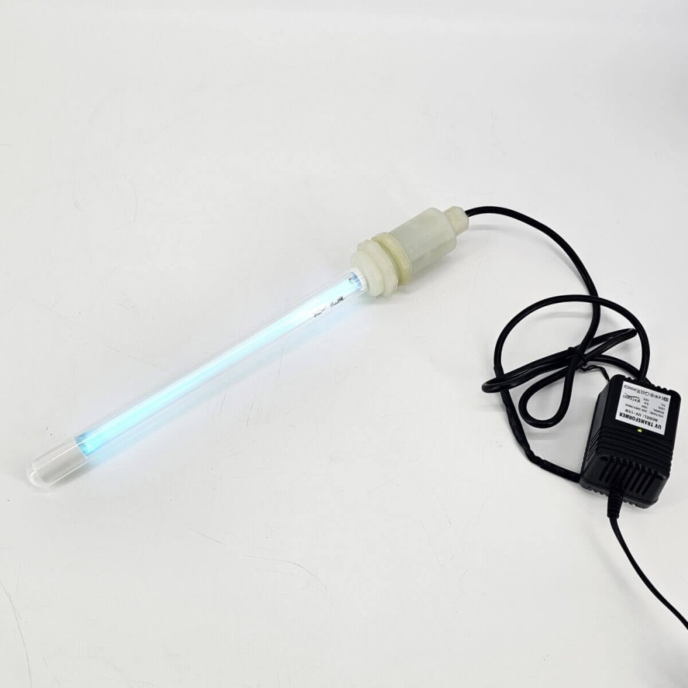 Sterilizator UV submersibil PureTECH 15W, carcasa inox SS304, lampa UV-C 253.7 nm, pentru bazine de 100-500 litri